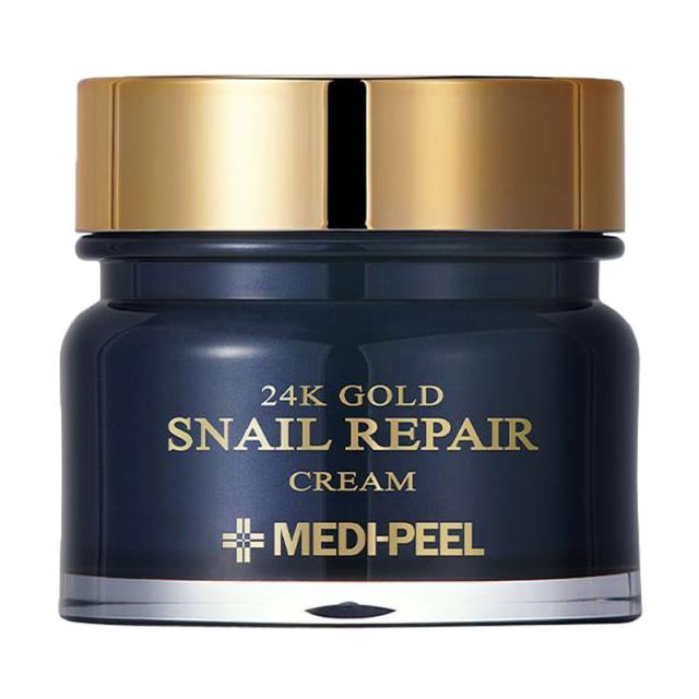foto крем для обличчя medi-peel 24k gold snail repair cream з колоїдним золотом та муцином равлика, 50 мл