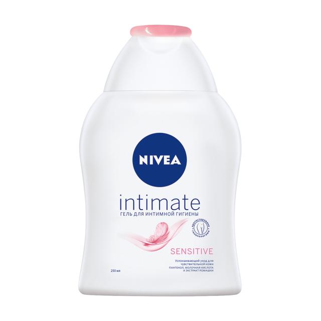 foto гель для інтимної гігієни nivea sensitive з ромашкою, 250 мл