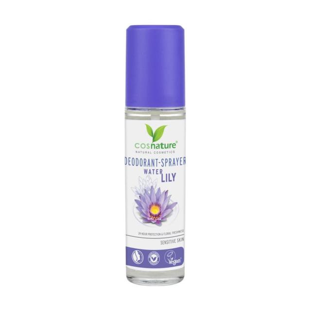 foto дезодорант-спрей жіночий cosnature water lily deodorant spray, 75 мл
