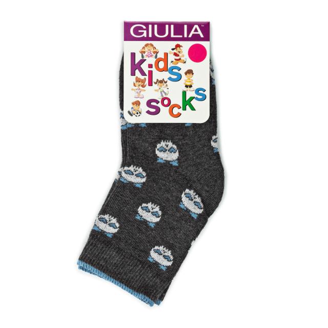 foto шкарпетки дитячі giulia ksl-018 melange calzino-deep grey melange р.16