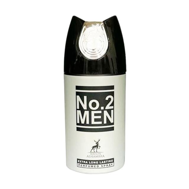 foto парфумований дезодорант-спрей alhambra no.2 men чоловічий, 250 мл
