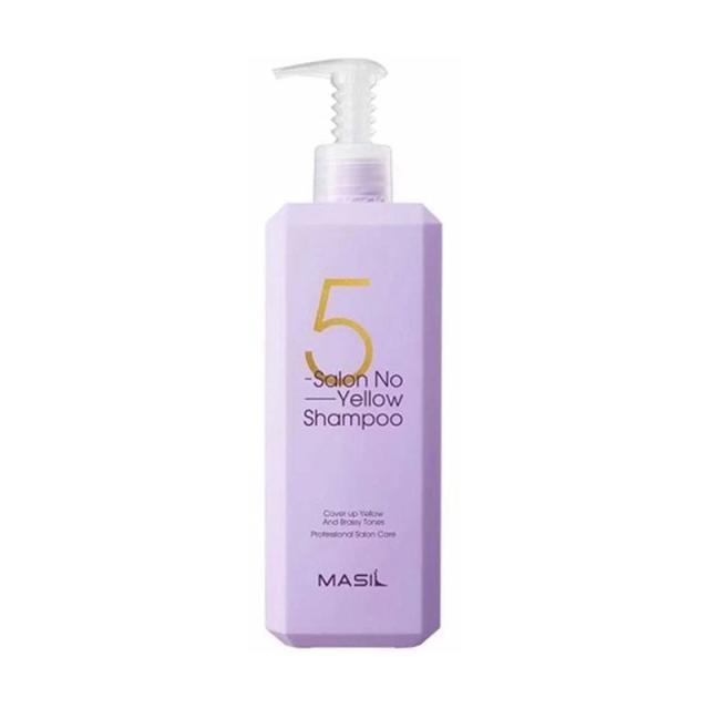 foto шампунь masil 5 salon no yellow shampoo проти жовтизни волосся, 500 мл