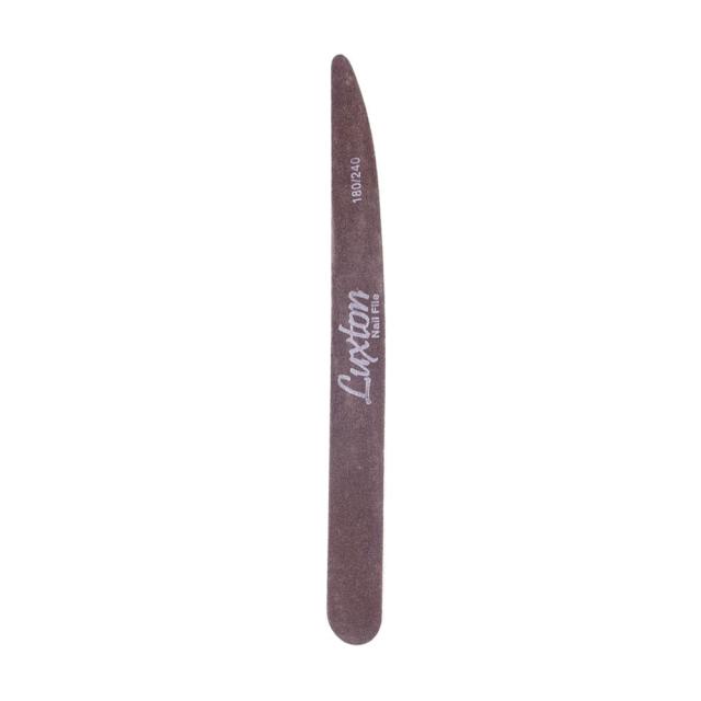 foto пилка для нігтів luxton тонка, на дерев'яній основі, 180/240 грит