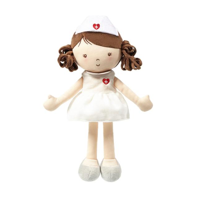 foto м'яка іграшка babyono медсестра грейс, 32*15 см, від 3 місяців (1417)