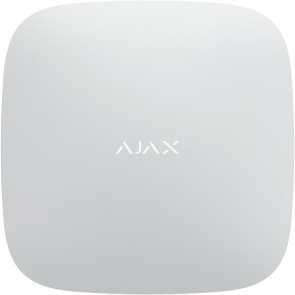 foto бездротова станція керування приладами ajax hub plus (gsm+ethernet+wi-fi+3g) white (000010642)