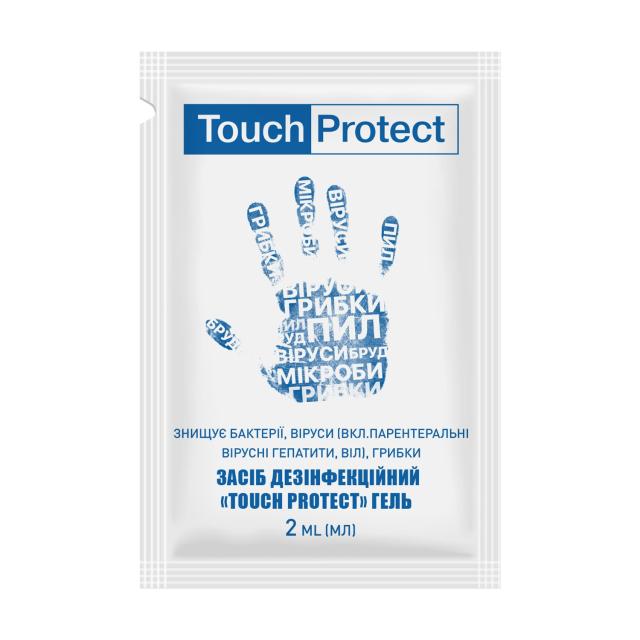 foto антисептик-гель для рук touch protect 2 *1000 мл (саше)