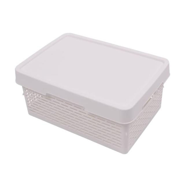 foto кошик для зберігання qutu q-basket white, 15.5*27*39 см, 12 л