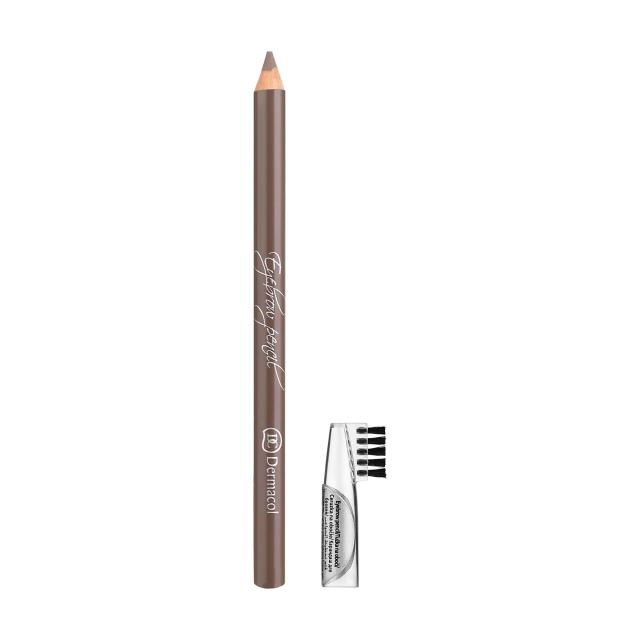 foto олівець для брів dermacol eyebrow pencil зі щіточкою 01, 1.6 г