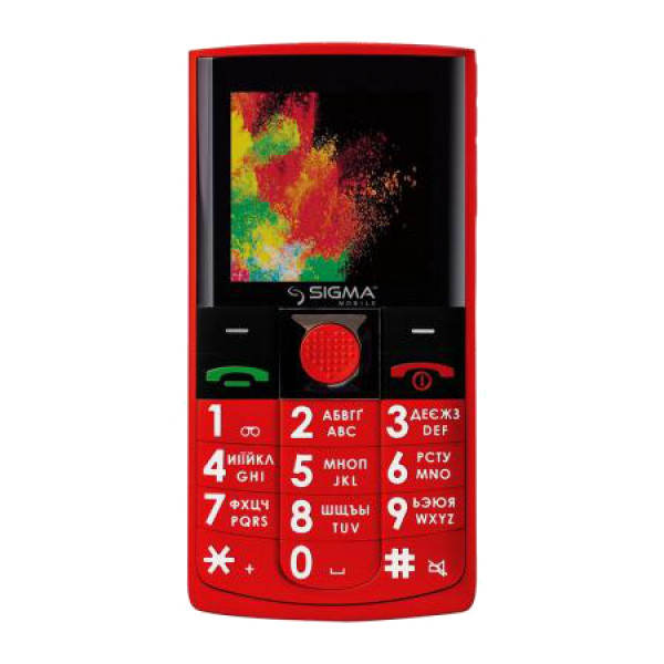 foto мобільний телефон sigma mobile comfort 50 solo red