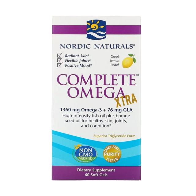 foto харчова добавка в капсулах nordic naturals complete omega xtra омега комплекс з лимоном, 60 шт