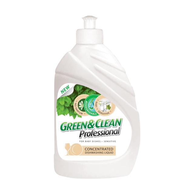 foto засіб для миття дитячого посуду green & clean professional, 500 мл