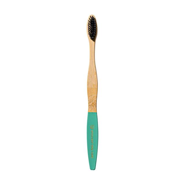 foto бамбукова зубна щітка spotlight oral care bamboo toothbrush jade, 1 шт