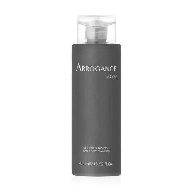 foto парфумований шампунь для волосся і тіла arrogance uomo hair & body shampoo чоловічий, 400 мл