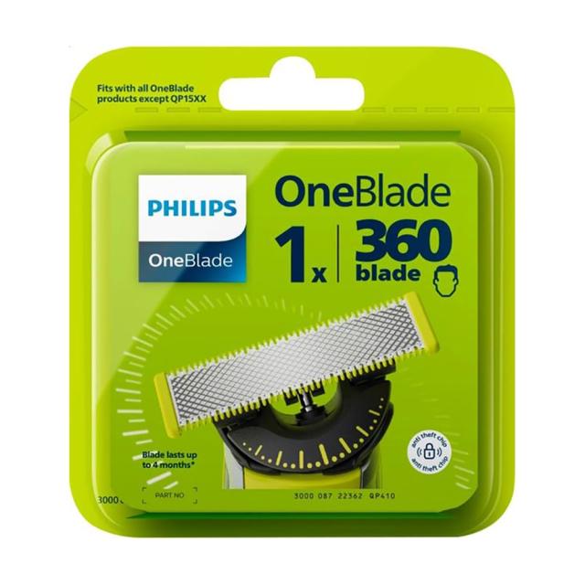 foto змінний картридж для гоління philips oneblade qp410/50 чоловічий, 1 шт