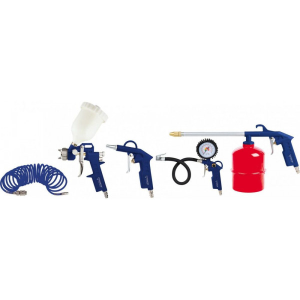 foto розпилювач фарби forte +набор пневмоинструментов at kit-5g