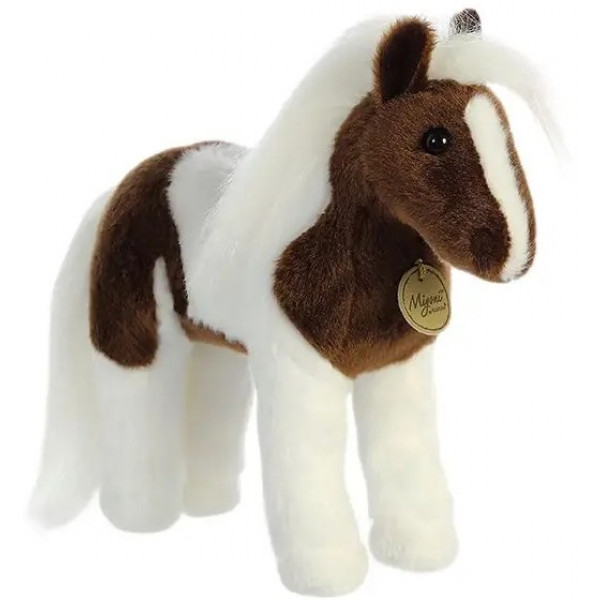 foto м'яка іграшка тварина aurora кінь рябий 25 см (170387b)