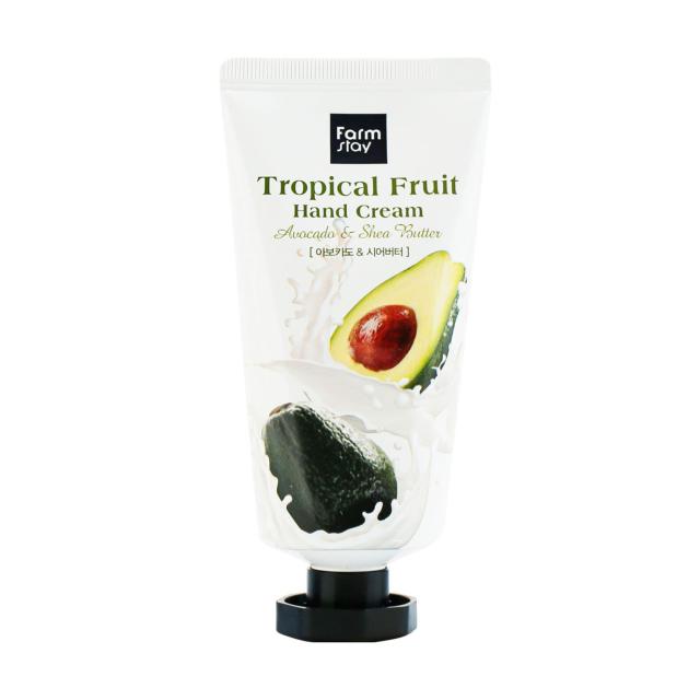 foto крем для рук farm stay tropical fruit hand cream avocado з авокадо, 50 мл