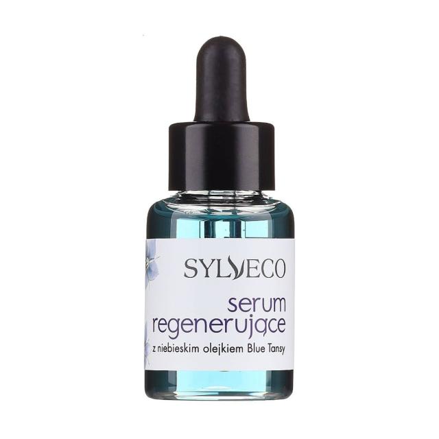 foto відновлювальна сироватка для обличчя sylveco regenerating serum з олією блакитної пижми, 30 мл