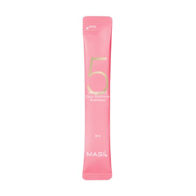 foto шампунь masil 5 probiotics color radiance shampoo для захисту кольору волосся, з пробіотиками, 8 мл
