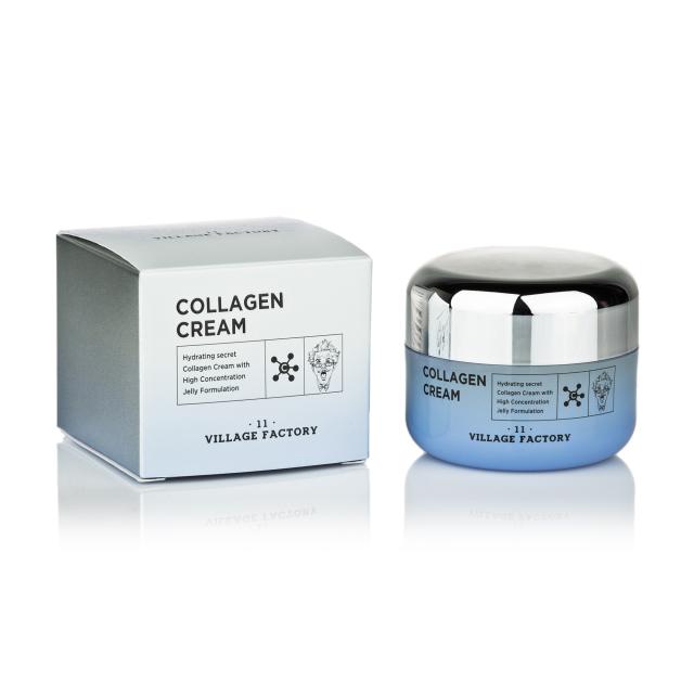 foto колагеновий крем для обличчя village 11 factory collagen cream, 50 мл