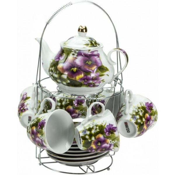foto сервіз чайний оселя фиолетовые цветы (21-245-018)