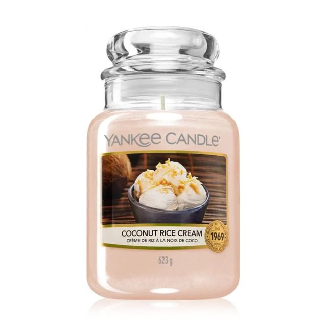 foto ароматична свічка в банці yankee candle coconut rice cream, 623 г