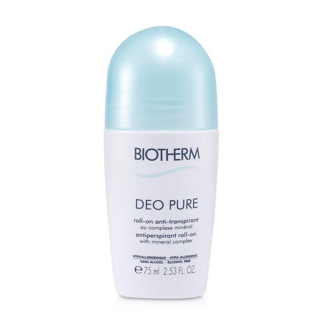 foto дезодорант роликовий для жінок biotherm deo pure antiperspirant roll-on, 75 мл