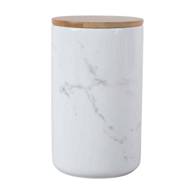 foto банка limited edition marble з кришкою, біла, 560 мл (202c-007-a4)