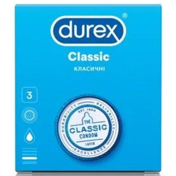 foto презервативи durex classic 3 шт. (5010232954250)