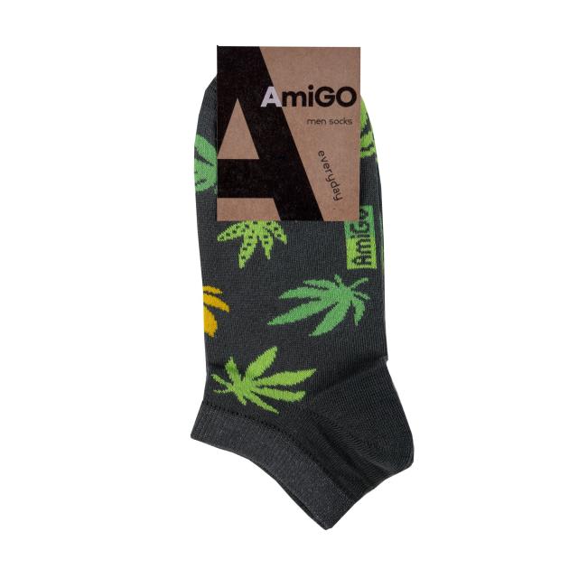 foto шкарпетки чоловічі amigo короткі, конопля, розмір 29