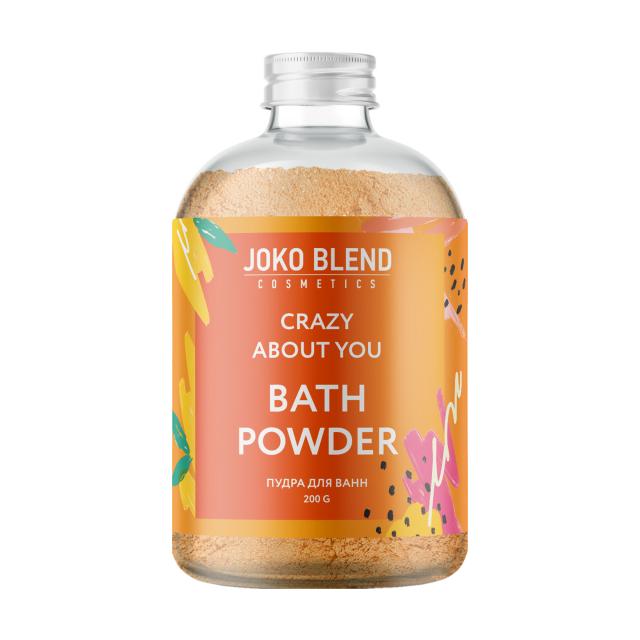 foto вируюча пудра для ванни joko blend crazy about you bath powder, 200 г