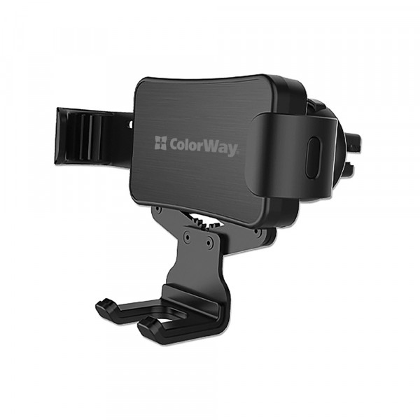 foto тримач для мобільного пристрою colorway metallic gravity holder-2 black (cw-chg02-bk)