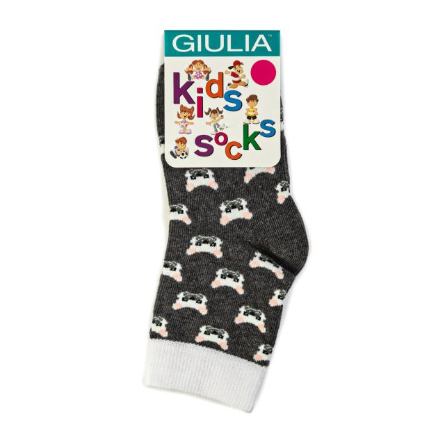 foto шкарпетки дитячі giulia ksl-012 melange 20 ден dark grey р.20
