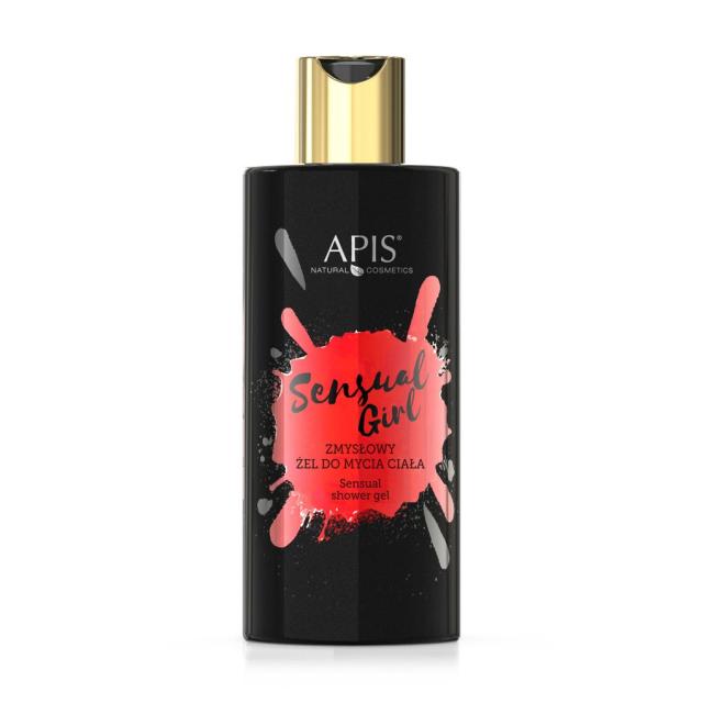 foto зволожувальний гель для душу apis natural cosmetics sensual girl shower gel, 300 мл