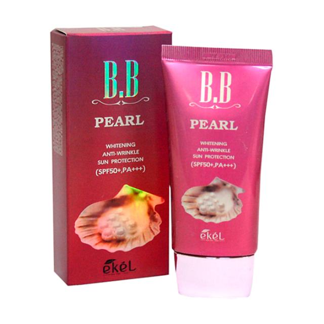 foto вв-крем для обличчя ekel pearl bb cream spf 50+/pa+++ з екстрактом перлини, 50 мл