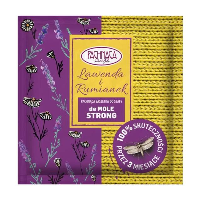 foto ароматичне саше для гардеробу pachnaca szafa demole strong lavender & chamomile, 5.5 г