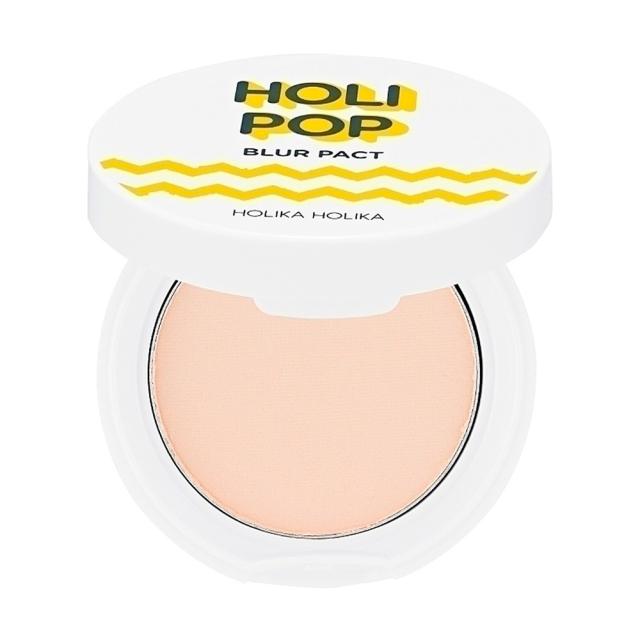 foto компактна пудра для обличчя holika holika holi pop blur pact spf 30 pa+++, 01 light beige, 10.5 г