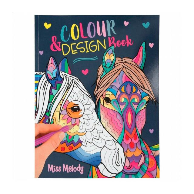 foto дитячий альбом для розфарбовування та дизайну miss melody colour & design book (6337179)