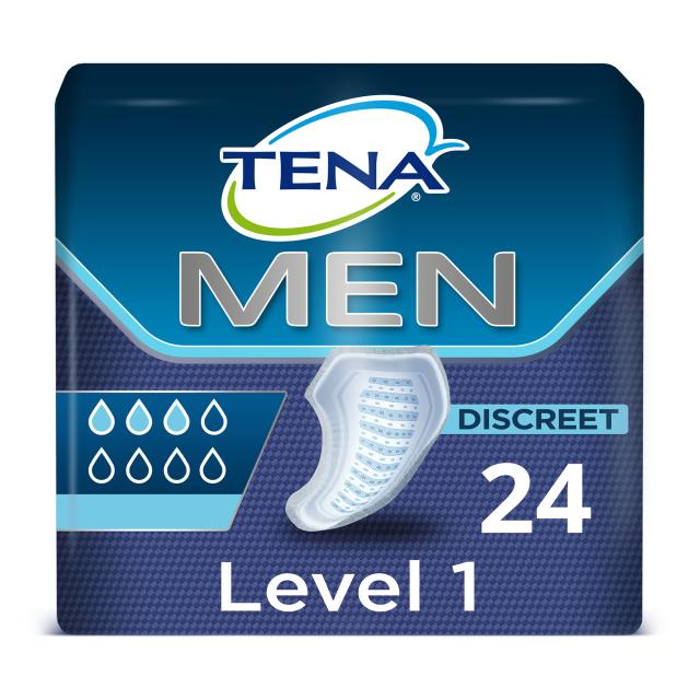 foto урологічні прокладки чоловічі tena men level 1, 24 шт