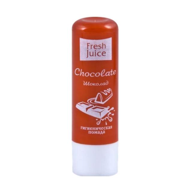 foto гігієнічна помада для губ fresh juice chocolate, 3.6 г