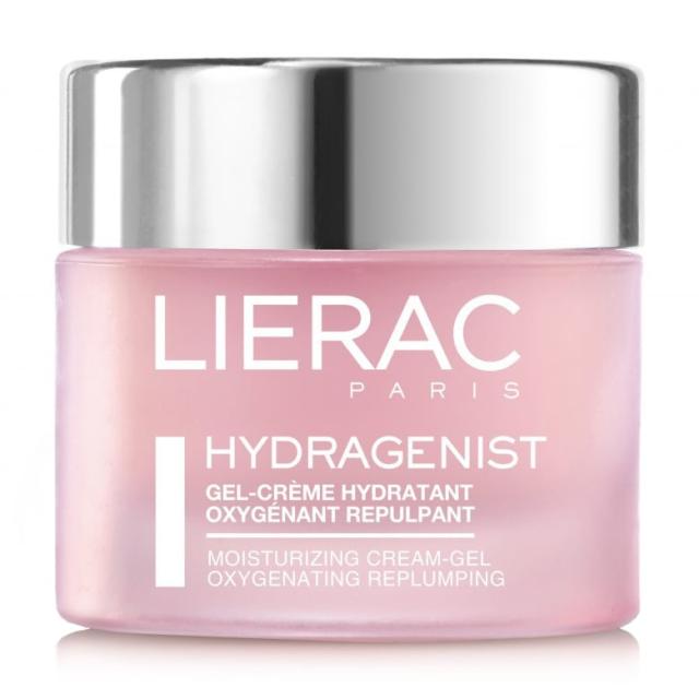 foto крем-гель для обличчя lierac hydragenist oxygenating & replumping moisturizing cream-gel для нормальної та комбінованої шкіри, 50 мл