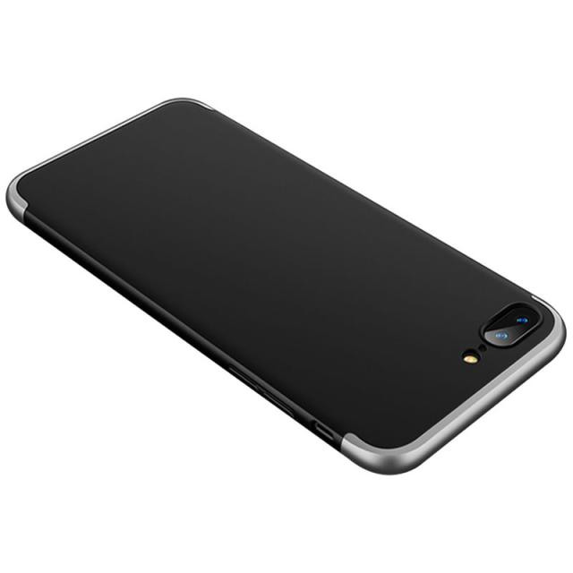 foto пластикова накладка gkk likgus 360 градусів (орр) для iphone 7 plus (5.5'') (чорний / срібний) 931676