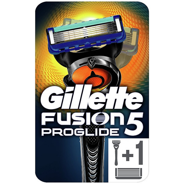 foto станок чоловічий gillette fusion proglide flexball с 2 сменными кассетами (7702018388677)