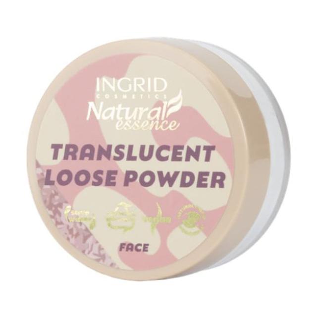 foto розсипчаста пудра для обличчя ingrid cosmetics natural essence translucent loose powder, 7 г