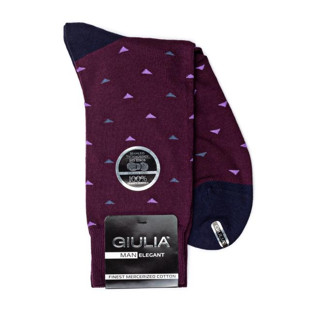 foto шкарпетки чоловічі giulia elegant 404 calzino violet р.41-42
