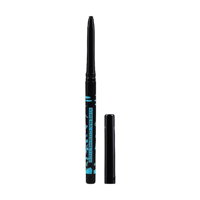foto водостійкий олівець-підводка для очей vipera long wearing color waterproof eyeliner black, 0.3 г