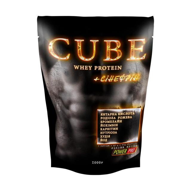 foto харчова добавка протеїн power pro cube лісова ягода, 1 кг