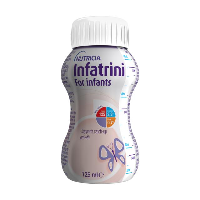 foto спеціальне ентеральне харчування nutricia infatrini for infants, 0+, 125 мл