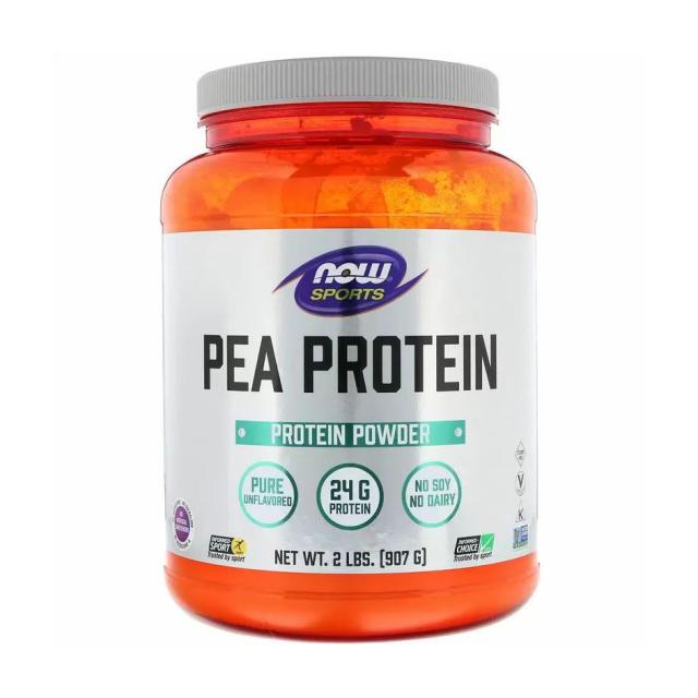 foto харчова добавка в порошку now foods pea protein протеїн гороховий, 907 г