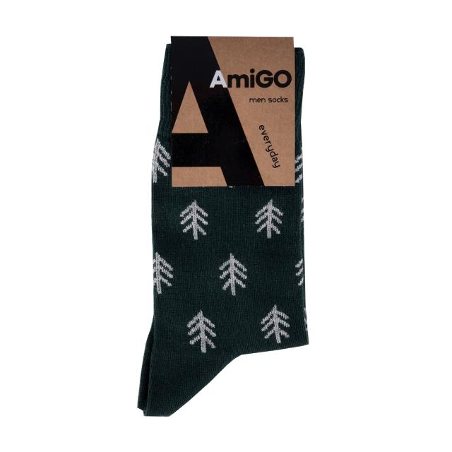 foto шкарпетки чоловічі amigo з ялинками, розмір 25